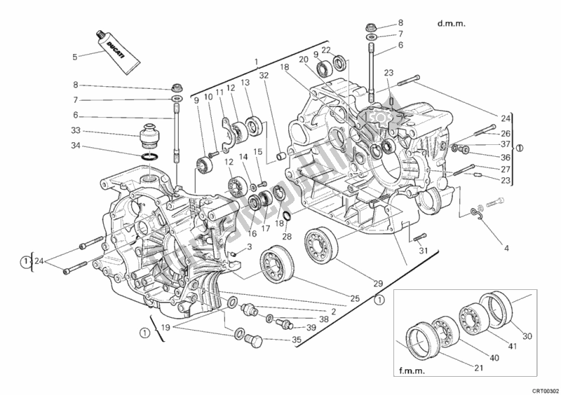Alle onderdelen voor de Carter van de Ducati Multistrada 620 USA 2006